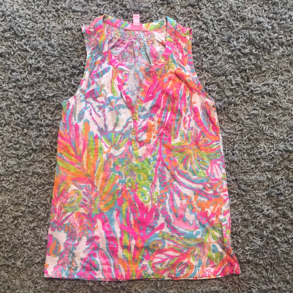 Lilly Pulitzer Essie Tank XS LN